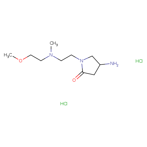 4-amino-1-{2-[(2-methoxyethyl)(methyl)amino]ethyl}pyrrolidin-2-one dihydrochloride