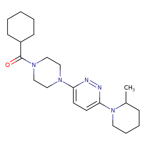 3-(4-cyclohexanecarbonylpiperazin-1-yl)-6-(2-methylpiperidin-1-yl)pyridazine