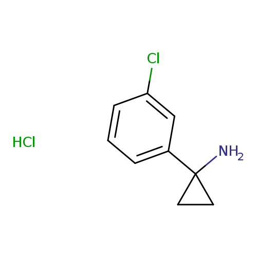 Cyclopropanamine, 1-(3-chlorophenyl)-, hydrochloride (1:1)