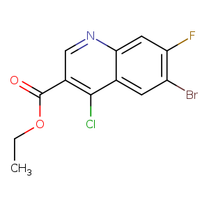 ethyl6-bromo-4-chloro-7-fluoroquinoline-3-carboxylate