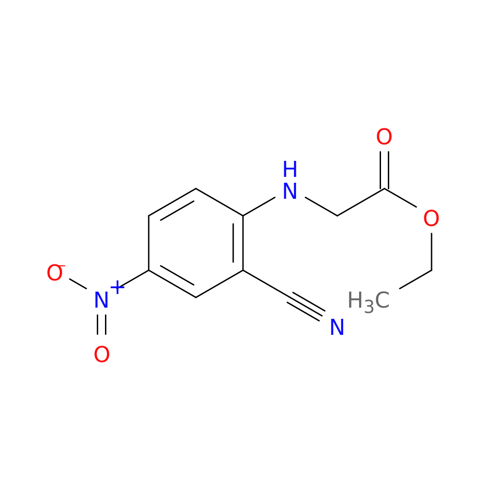 Ethyl n-(2-cyano-4-nitrophenyl)glycinate