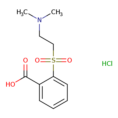 2-[2-(dimethylamino)ethanesulfonyl]benzoic acid hydrochloride
