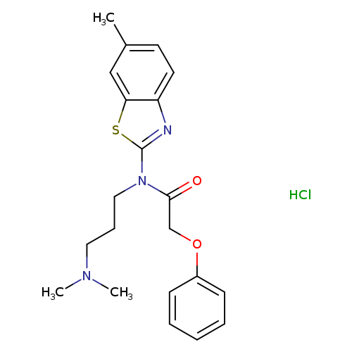 N-[3-(dimethylamino)propyl]-N-(6-methyl-1,3-benzothiazol-2-yl)-2-phenoxyacetamide hydrochloride