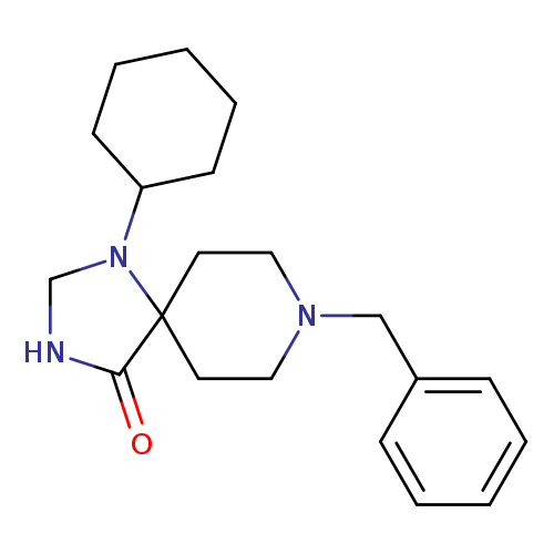 8-Benzyl-1-cyclohexyl-1,3,8-triazaspiro[4.5]decan-4-one