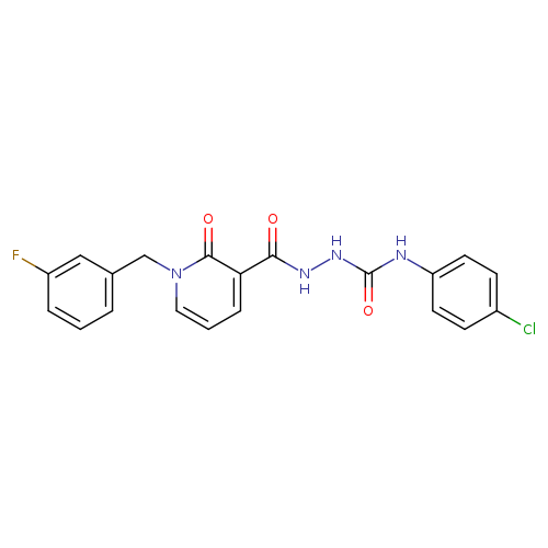 N-{[(4-chlorophenyl)carbamoyl]amino}-1-[(3-fluorophenyl)methyl]-2-oxo-1,2-dihydropyridine-3-carboxamide