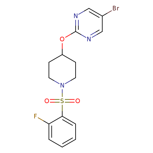 5-bromo-2-{[1-(2-fluorobenzenesulfonyl)piperidin-4-yl]oxy}pyrimidine