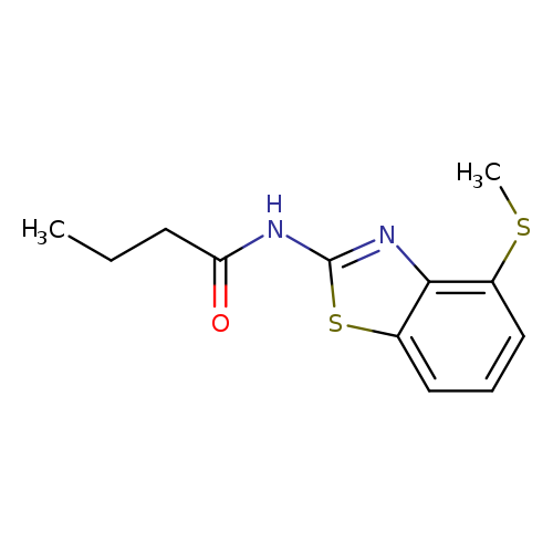 N-[4-(methylsulfanyl)-1,3-benzothiazol-2-yl]butanamide