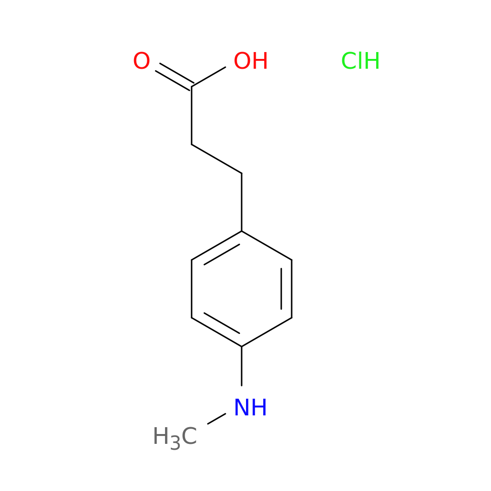 3-[4-(methylamino)phenyl]propanoic acid hydrochloride