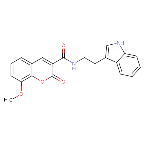 N-[2-(1H-indol-3-yl)ethyl]-8-methoxy-2-oxo-2H-chromene-3-carboxamide