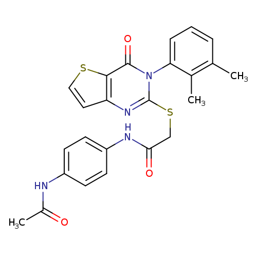 2-{[3-(2,3-dimethylphenyl)-4-oxo-3H,4H-thieno[3,2-d]pyrimidin-2-yl]sulfanyl}-N-(4-acetamidophenyl)acetamide