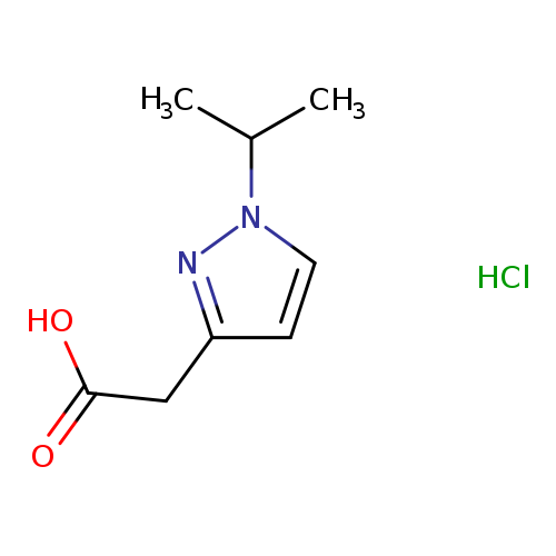 2-[1-(propan-2-yl)-1H-pyrazol-3-yl]acetic acid hydrochloride