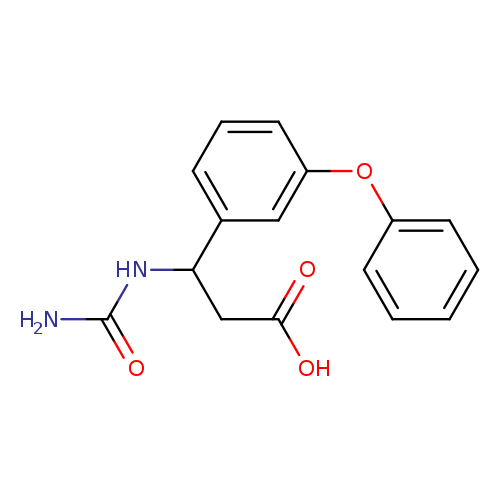 3-(carbamoylamino)-3-(3-phenoxyphenyl)propanoic acid