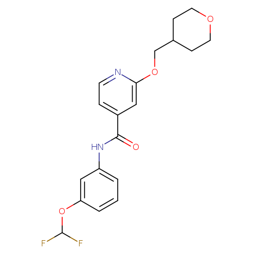 N-[3-(difluoromethoxy)phenyl]-2-[(oxan-4-yl)methoxy]pyridine-4-carboxamide
