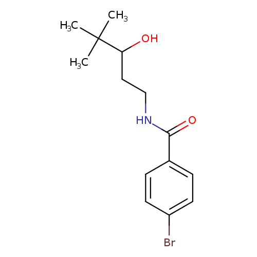 4-bromo-N-(3-hydroxy-4,4-dimethylpentyl)benzamide