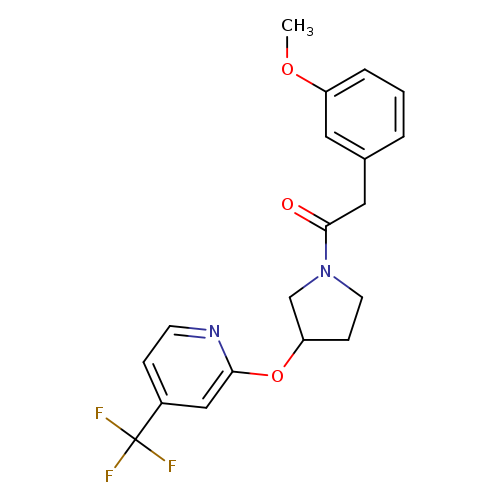2-(3-methoxyphenyl)-1-(3-{[4-(trifluoromethyl)pyridin-2-yl]oxy}pyrrolidin-1-yl)ethan-1-one
