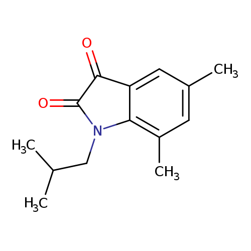 1-isobutyl-5,7-dimethyl-1H-indole-2,3-dione