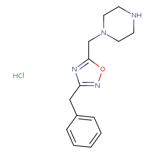 1-[(3-benzyl-1,2,4-oxadiazol-5-yl)methyl]piperazine hydrochloride