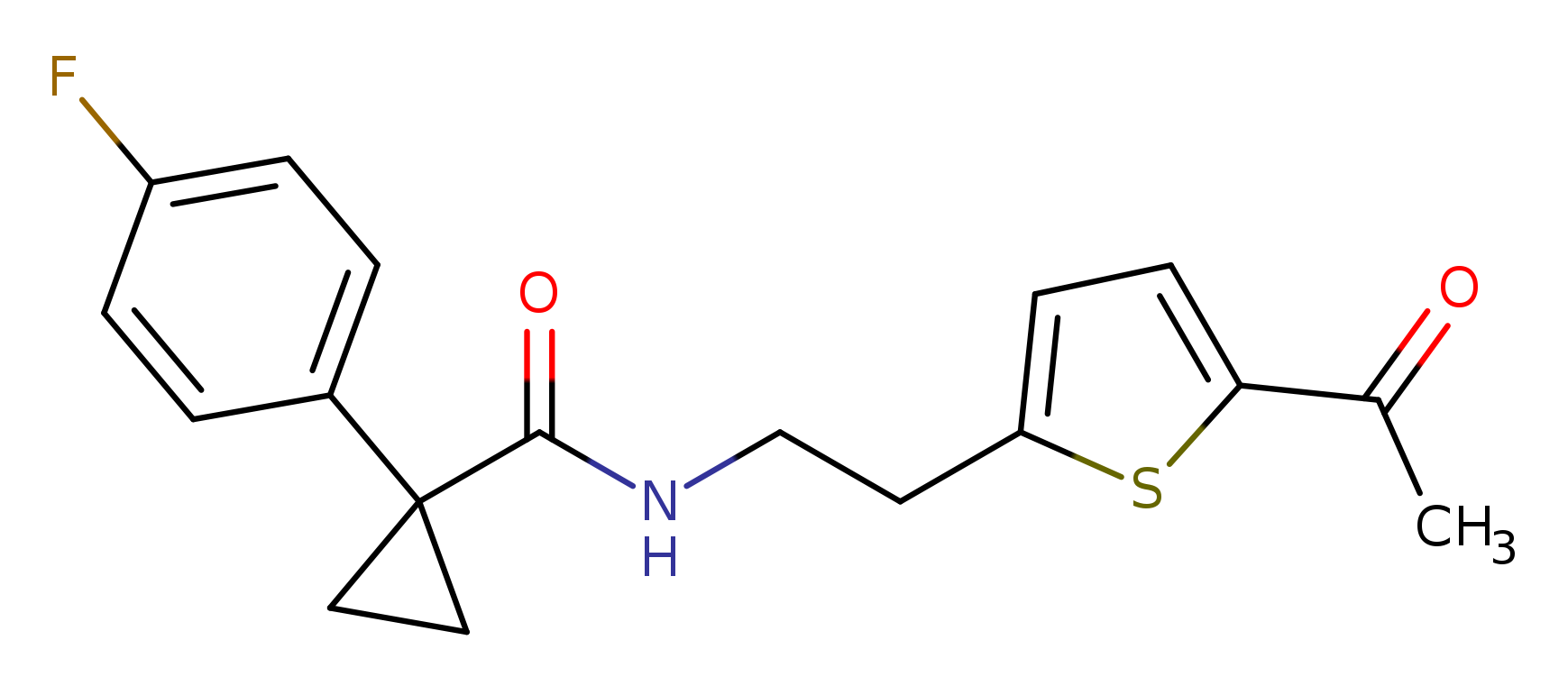 N-[2-(5-acetylthiophen-2-yl)ethyl]-1-(4-fluorophenyl)cyclopropane-1-carboxamide