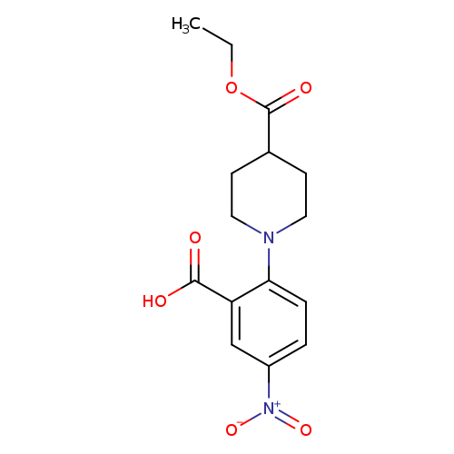 2-(4-(Ethoxycarbonyl)piperidin-1-yl)-5-nitrobenzoic acid