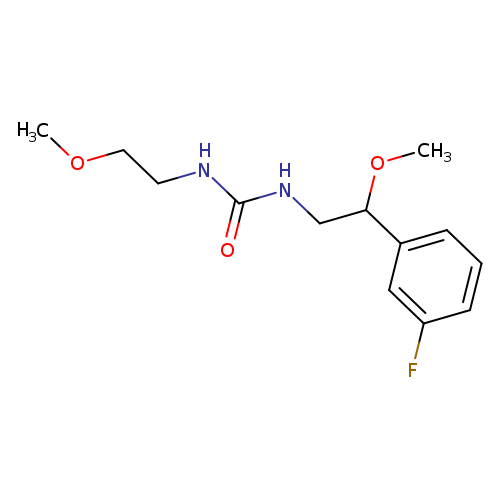 1-[2-(3-fluorophenyl)-2-methoxyethyl]-3-(2-methoxyethyl)urea