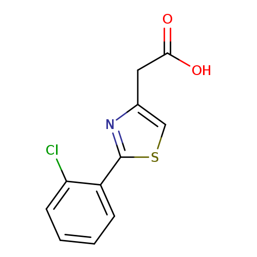 4-Thiazoleacetic acid, 2-(2-chlorophenyl)-