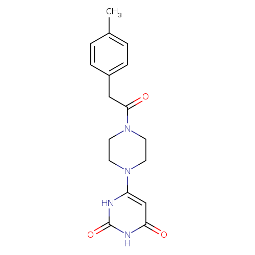 6-{4-[2-(4-methylphenyl)acetyl]piperazin-1-yl}-1,2,3,4-tetrahydropyrimidine-2,4-dione