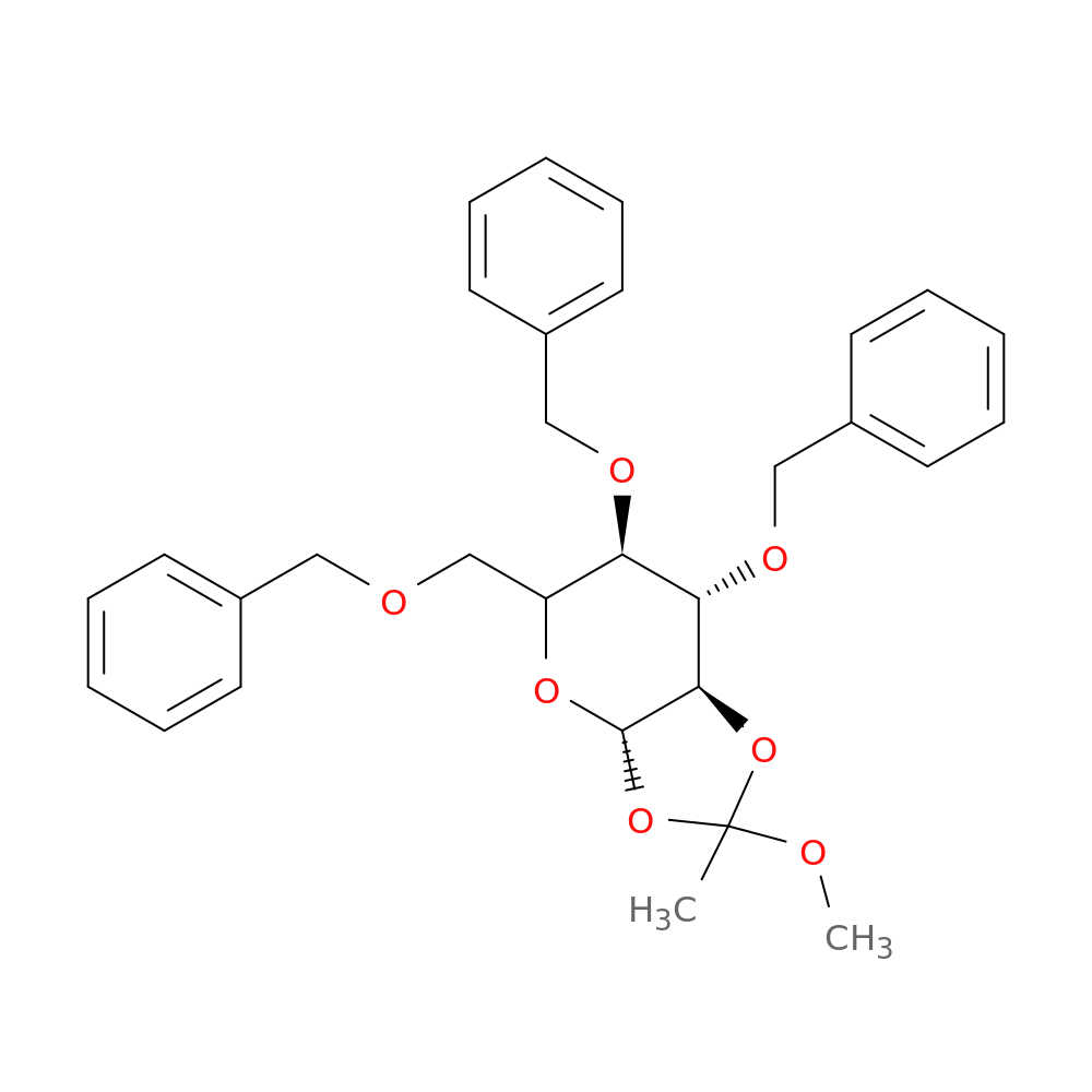 3,4,6-Tri-O-benzyl-1,2-O-(1-methoxyethylidene)-β-D-mannopyranose