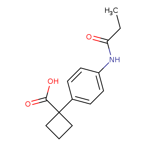 1-(4-propanamidophenyl)cyclobutane-1-carboxylic acid