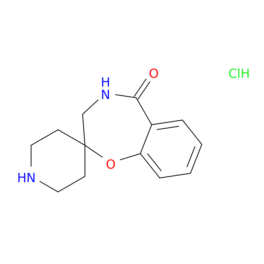 4,5-dihydro-3H-spiro[1,4-benzoxazepine-2,4'-piperidine]-5-one hydrochloride