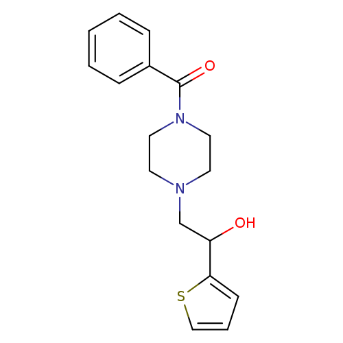 2-(4-benzoylpiperazin-1-yl)-1-(thiophen-2-yl)ethan-1-ol