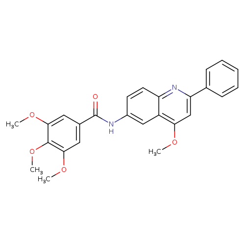 3,4,5-trimethoxy-N-(4-methoxy-2-phenylquinolin-6-yl)benzamide