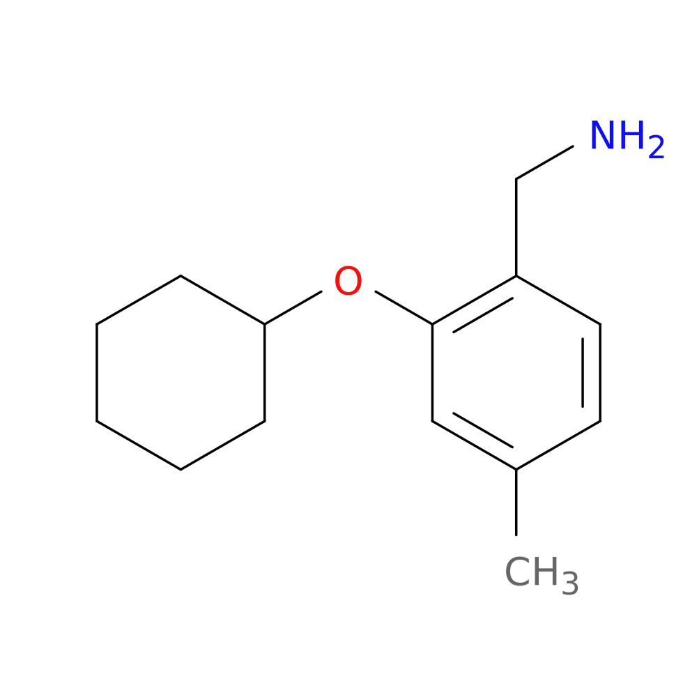 [2-(cyclohexyloxy)-4-methylphenyl]methanamine