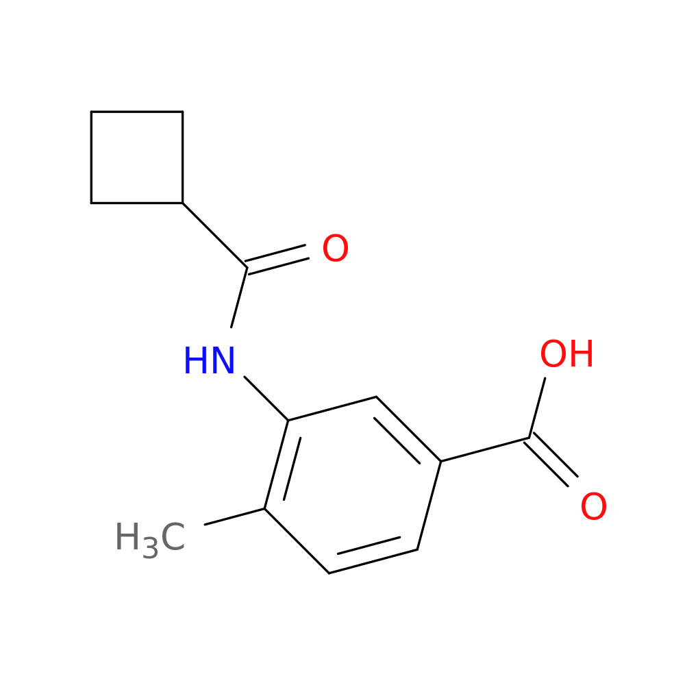3-[(Cyclobutylcarbonyl)amino]-4-methylbenzoic acid