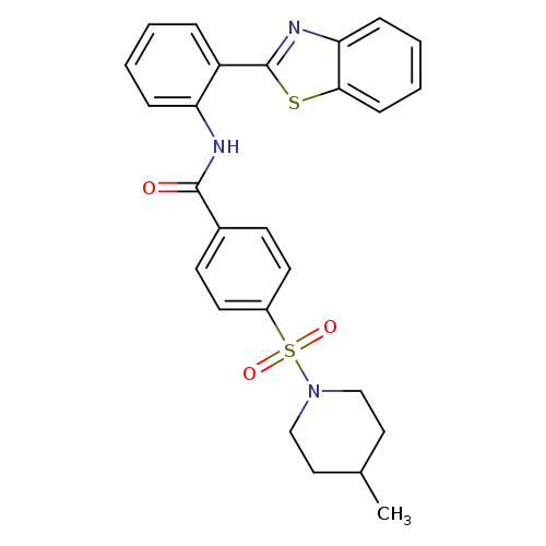 N-[2-(1,3-benzothiazol-2-yl)phenyl]-4-[(4-methylpiperidin-1-yl)sulfonyl]benzamide