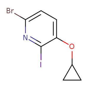 6-bromo-3-(cyclopropoxy)-2-iodo-pyridine