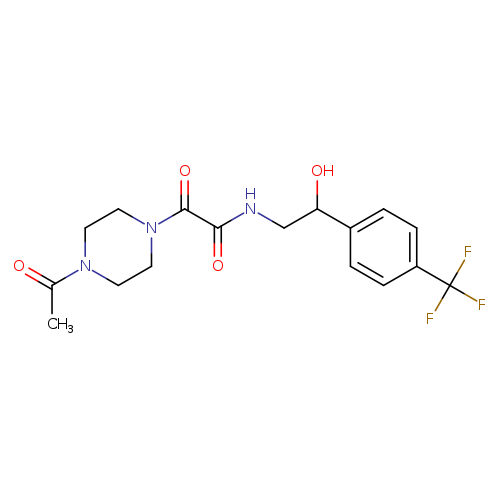 2-(4-acetylpiperazin-1-yl)-N-{2-hydroxy-2-[4-(trifluoromethyl)phenyl]ethyl}-2-oxoacetamide