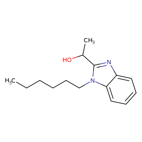 1-(1-hexyl-1H-1,3-benzodiazol-2-yl)ethan-1-ol