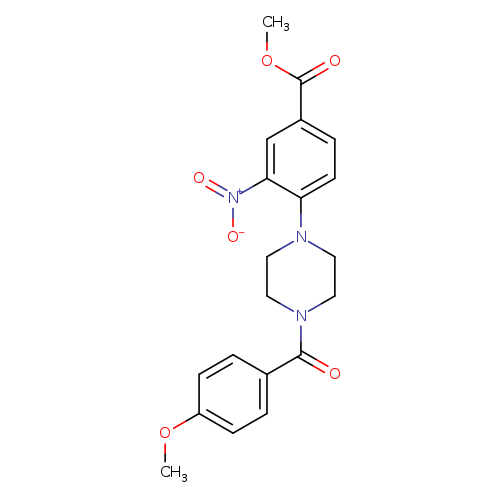 methyl 4-[4-(4-methoxybenzoyl)piperazin-1-yl]-3-nitrobenzoate