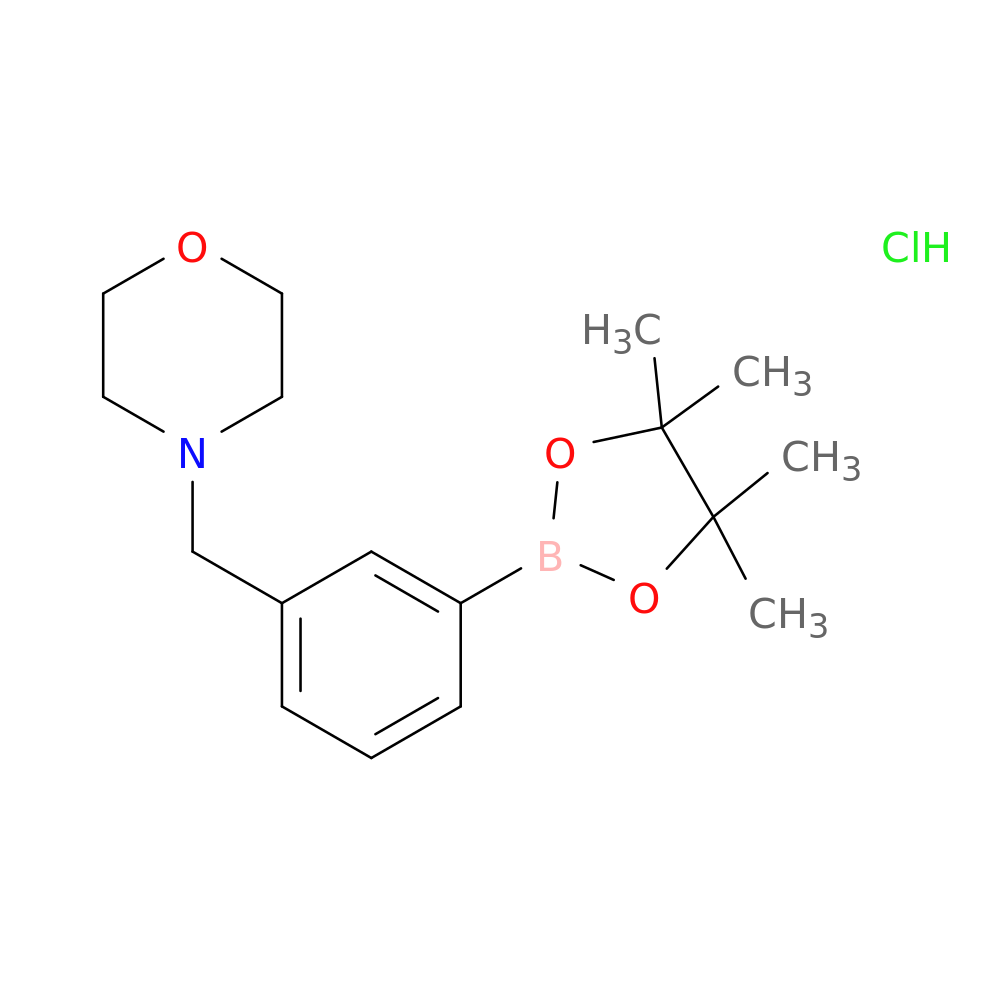 4-(3-(4,4,5,5-Tetramethyl-1,3,2-dioxaborolan-2-yl)benzyl)morpholine hydrochloride