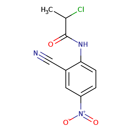 2-chloro-N-(2-cyano-4-nitrophenyl)propanamide