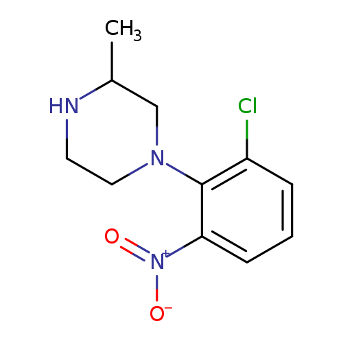 1-{2-chloro-6-nitrophenyl}-3-methylpiperazine