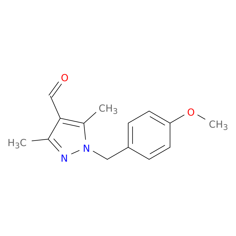 1-[(4-methoxyphenyl)methyl]-3,5-dimethyl-1H-pyrazole-4-carbaldehyde