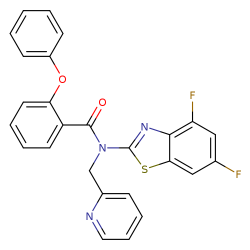 N-(4,6-difluoro-1,3-benzothiazol-2-yl)-2-phenoxy-N-[(pyridin-2-yl)methyl]benzamide