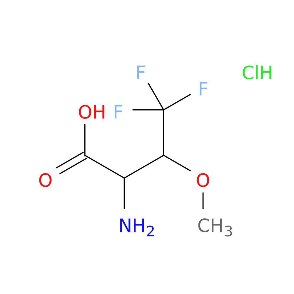 2-amino-4,4,4-trifluoro-3-methoxybutanoic acid hydrochloride
