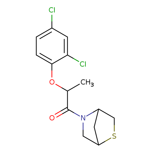 2-(2,4-dichlorophenoxy)-1-{2-thia-5-azabicyclo[2.2.1]heptan-5-yl}propan-1-one