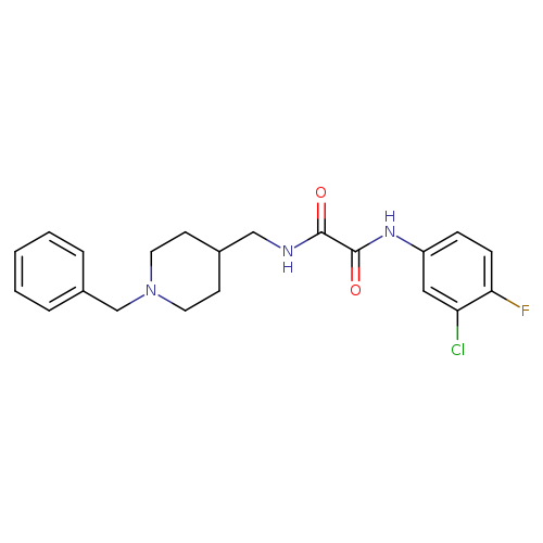 N-[(1-benzylpiperidin-4-yl)methyl]-N'-(3-chloro-4-fluorophenyl)ethanediamide