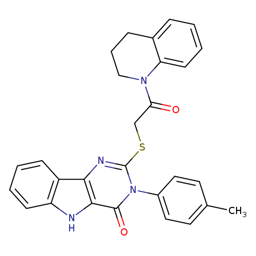 3-(4-methylphenyl)-2-{[2-oxo-2-(1,2,3,4-tetrahydroquinolin-1-yl)ethyl]sulfanyl}-3H,4H,5H-pyrimido[5,4-b]indol-4-one