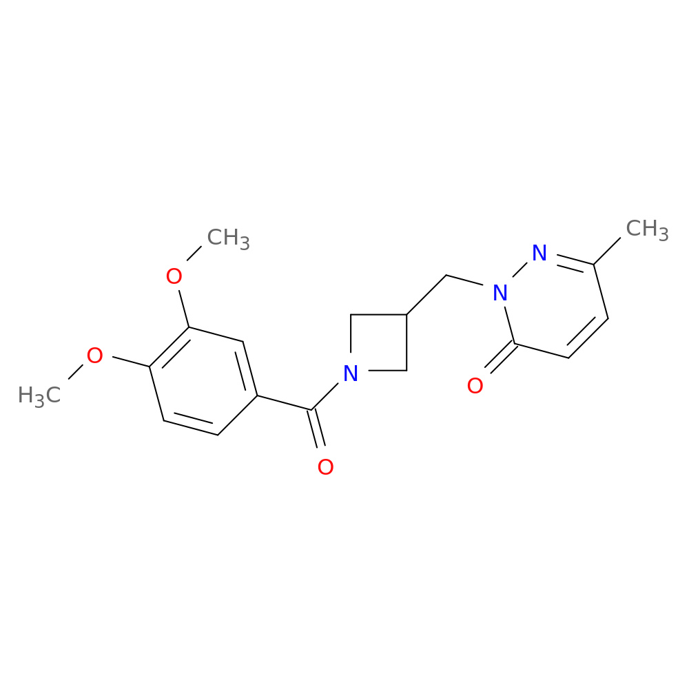 2-{[1-(3,4-dimethoxybenzoyl)azetidin-3-yl]methyl}-6-methyl-2,3-dihydropyridazin-3-one