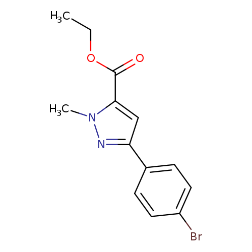 Ethyl 3-(4-bromophenyl)-1-methyl-1h-pyrazole-5-carboxylate