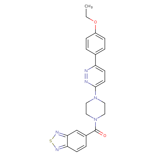 5-{4-[6-(4-ethoxyphenyl)pyridazin-3-yl]piperazine-1-carbonyl}-2,1,3-benzothiadiazole
